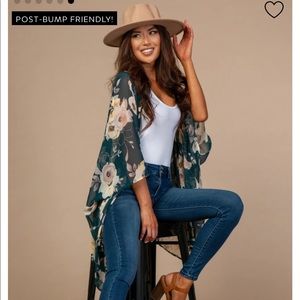 Floral Sheer kimono